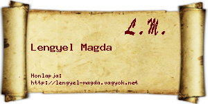 Lengyel Magda névjegykártya